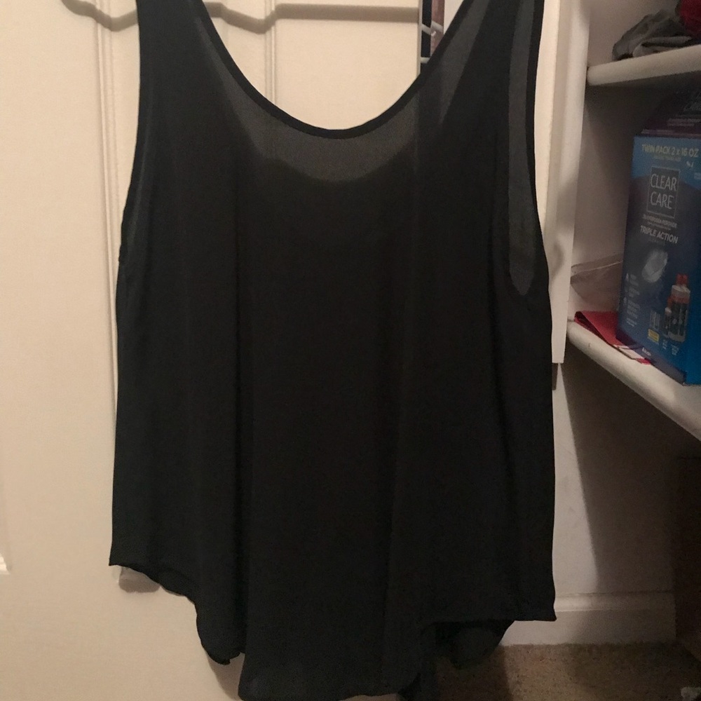Lush sheer black tank